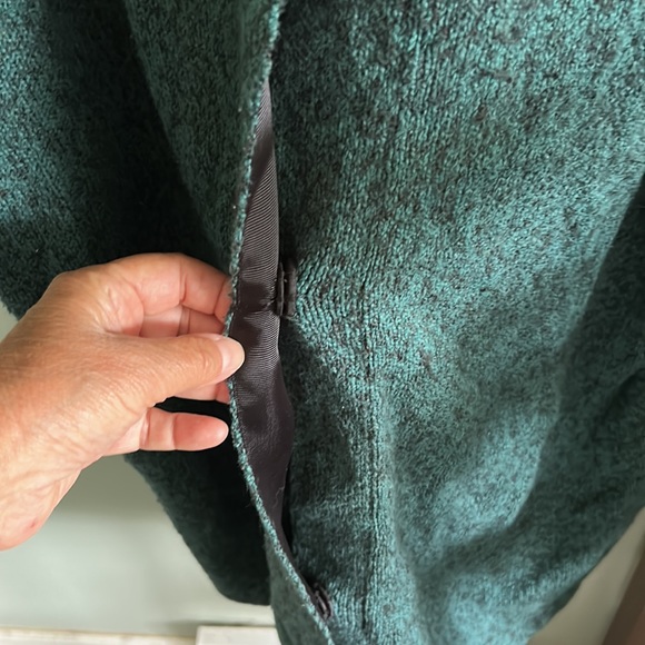 Dark Turquoise Short Sleeved Cardigan - Picture 4 of 7